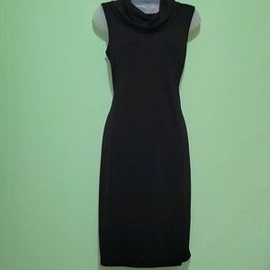 Liz Claiborne Black Cowl Neck Shift Dress